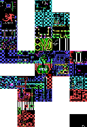 Thumbnail for a map of Dungeons Of ZZT for the PC game ZZT.