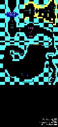 Thumbnail for a map of Town Of ZZT Cave for the PC game ZZT.