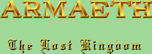 Title screen for the PC game Armaeth: The Lost Kingdom.