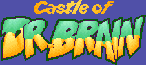 Title screen for the PC game Castle Of Dr. Brain.