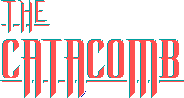 Title screen for the PC game The Catacomb.