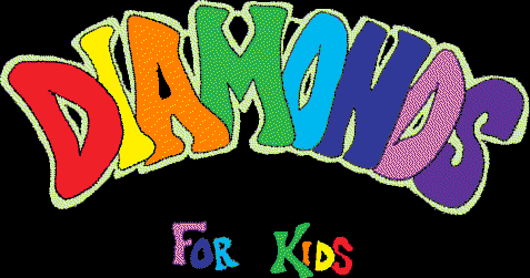 Title screen for the PC game Diamonds For Kids.
