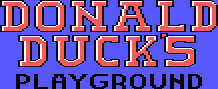 Title screen for the PC game Donald Duck's Playground.