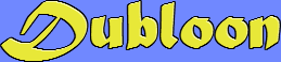 Title screen for the PC game Dubloon.