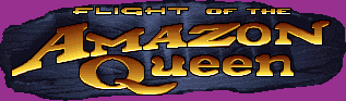 Title screen for the PC game Flight Of The Amazon Queen.