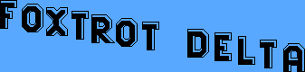Title screen for the PC game Foxtrot Delta.