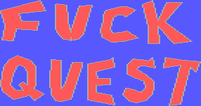 Title screen for the PC game Fuck Quest.
