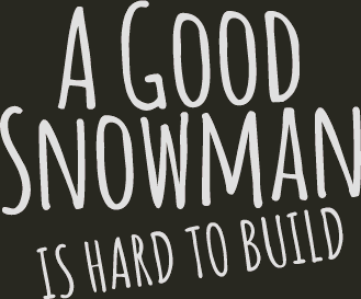 Title screen for the PC game A Good Snowman Is Hard To Build.
