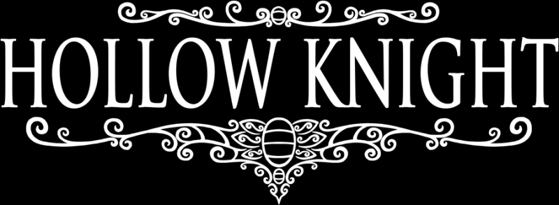 Title screen for the PC game Hollow Knight.