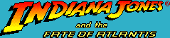 Title screen for the PC game Indiana Jones And The Fate Of Atlantis.