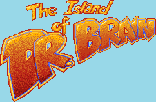 Title screen for the PC game The Island Of Dr. Brain.