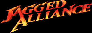 Title screen for the PC game Jagged Alliance.