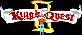 Title screen for the PC game King's Quest II: Romancing The Throne.