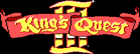 Title screen for the PC game King's Quest III: To Heir Is Human.