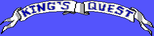 Title screen for the PC game King's Quest: Quest For The Crown.