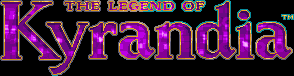 Title screen for the PC game The Legend Of Kyrandia - Book One: Fables & Fiends.