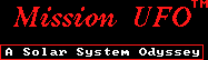 Title screen for the PC game Mission UFO: A Solar System Odyssey.