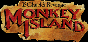 Title screen for the PC game Monkey Island 2: LeChuck's Revenge.