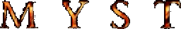 Title screen for the PC game Myst.
