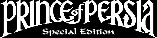 Title screen for the PC game Prince Of Persia: Special Edition.