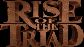 Title screen for the PC game Rise Of The Triad.