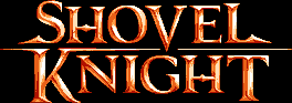 Title screen for the PC game Shovel Knight.
