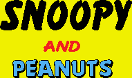 Title screen for the PC game Snoopy And Peanuts.