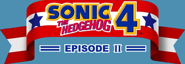 Title screen for the PC game Sonic The Hedgehog: Episode II.