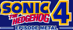 Title screen for the PC game Sonic The Hedgehog: Episode Metal.