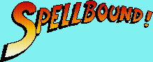 Title screen for the PC game Spellbound!.
