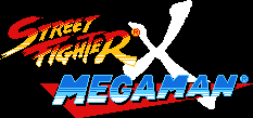 Title screen for the PC game Street Fighter X Mega Man.