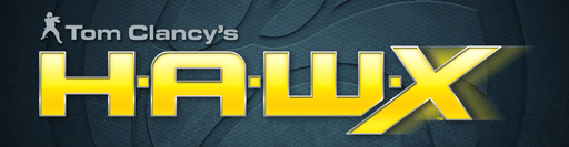 Title screen for the PC game Tom Clancy's HAWX.
