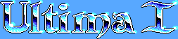 Title screen for the PC game Ultima I: The First Age Of Darkness.