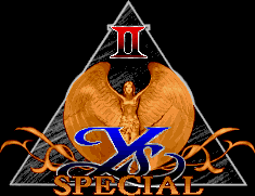 Title screen for the PC game Ys II Special.