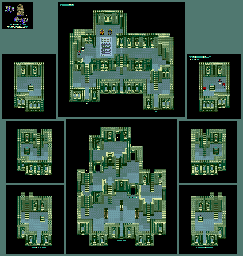 Thumbnail for a map of Castle Of Tiffana for the SNES game The 7th Saga.