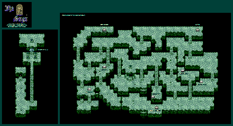 Thumbnail for a map of Cave Of Melenam 1 for the SNES game The 7th Saga.