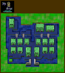 Thumbnail for a map of Town Of Brush for the SNES game The 7th Saga.