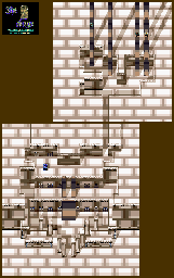 Thumbnail for a map of Town Of Melenam (Past) for the SNES game The 7th Saga.