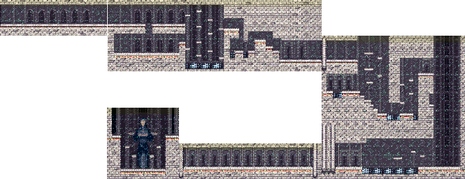 Thumbnail for a map of Stage 2 Act 2: Altheria (Unmarked) for the SNES game ActRaiser 2.