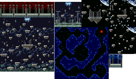 Thumbnail for a map of Stage 5 Act 2: Palace (Nightmare) (Unmarked) for the SNES game ActRaiser 2.