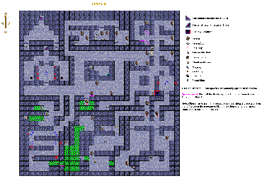 Thumbnail for a map of Level 06 for the SNES game Advanced Dungeons & Dragons: Eye Of The Beholder.