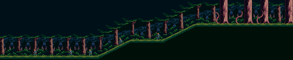 Thumbnail for a map of Stage 2: No Green Peace Area 1 for the SNES game The Adventures Of Batman & Robin.
