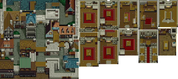 Thumbnail for a map of Maurina for the SNES game Albert Odyssey.