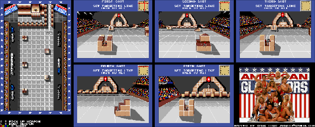 Thumbnail for a map of Assault for the SNES game American Gladiators.