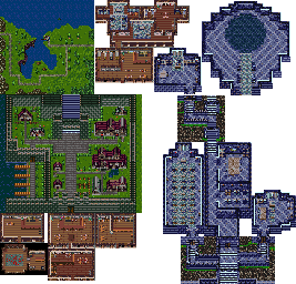 Thumbnail for a map of Nellia for the SNES game Ancient Magic: Bazoo! Mahou Sekai.