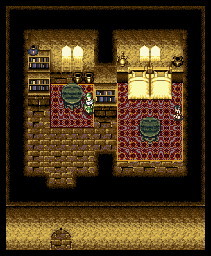 Thumbnail for a map of Bazaar City (B) Residence for the SNES game Arabian Nights: Sabaku no Seirei Ou.