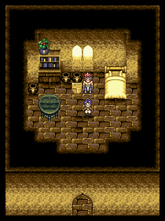 Thumbnail for a map of Bazaar City (C) Orphan Girl's House for the SNES game Arabian Nights: Sabaku no Seirei Ou.