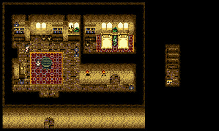 Thumbnail for a map of Bazaar City (K) Residence for the SNES game Arabian Nights: Sabaku no Seirei Ou.