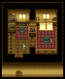 Thumbnail for a map of Bazaar City (M) Residence for the SNES game Arabian Nights: Sabaku no Seirei Ou.