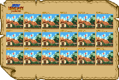 Thumbnail for a map of Passwords for the SNES game Ardy Lightfoot.